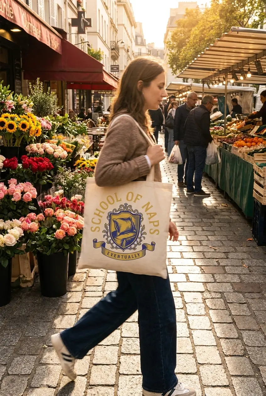 Natural canvas tote bag mockup
