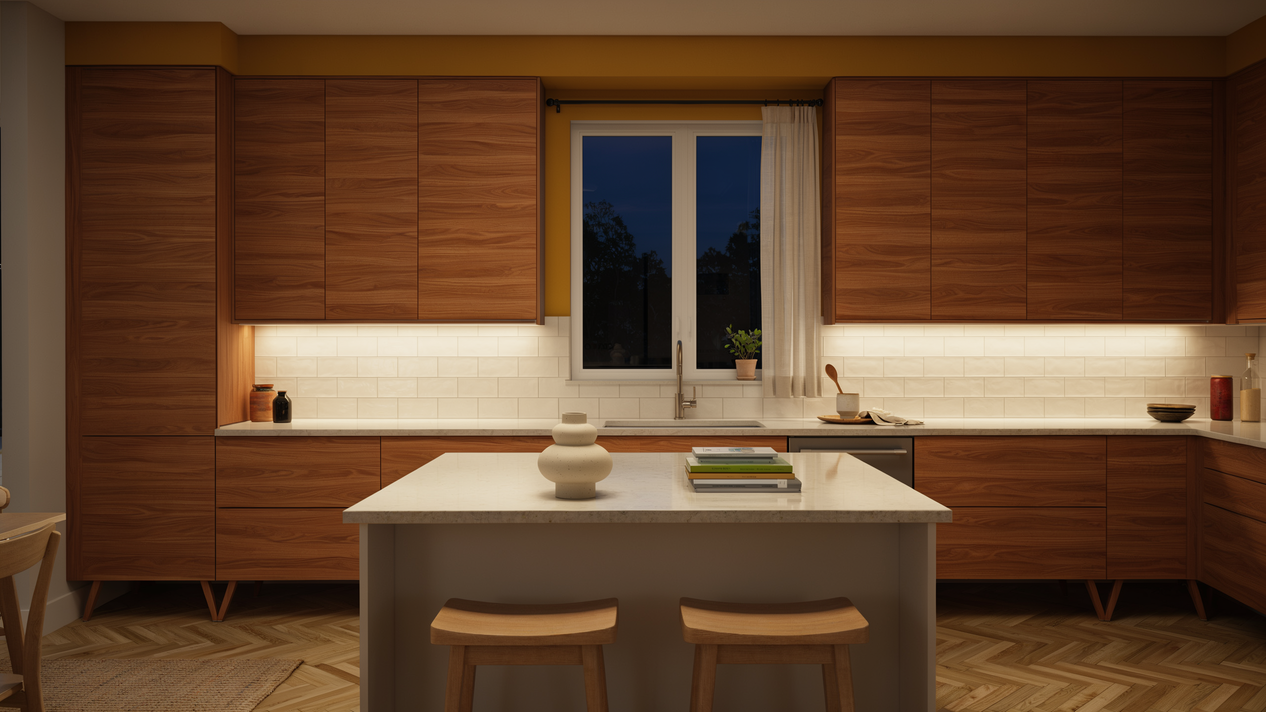 Kitchen to mid-century
