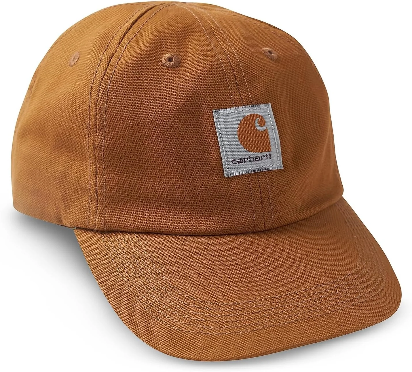 The real cap, with its woven carhartt label