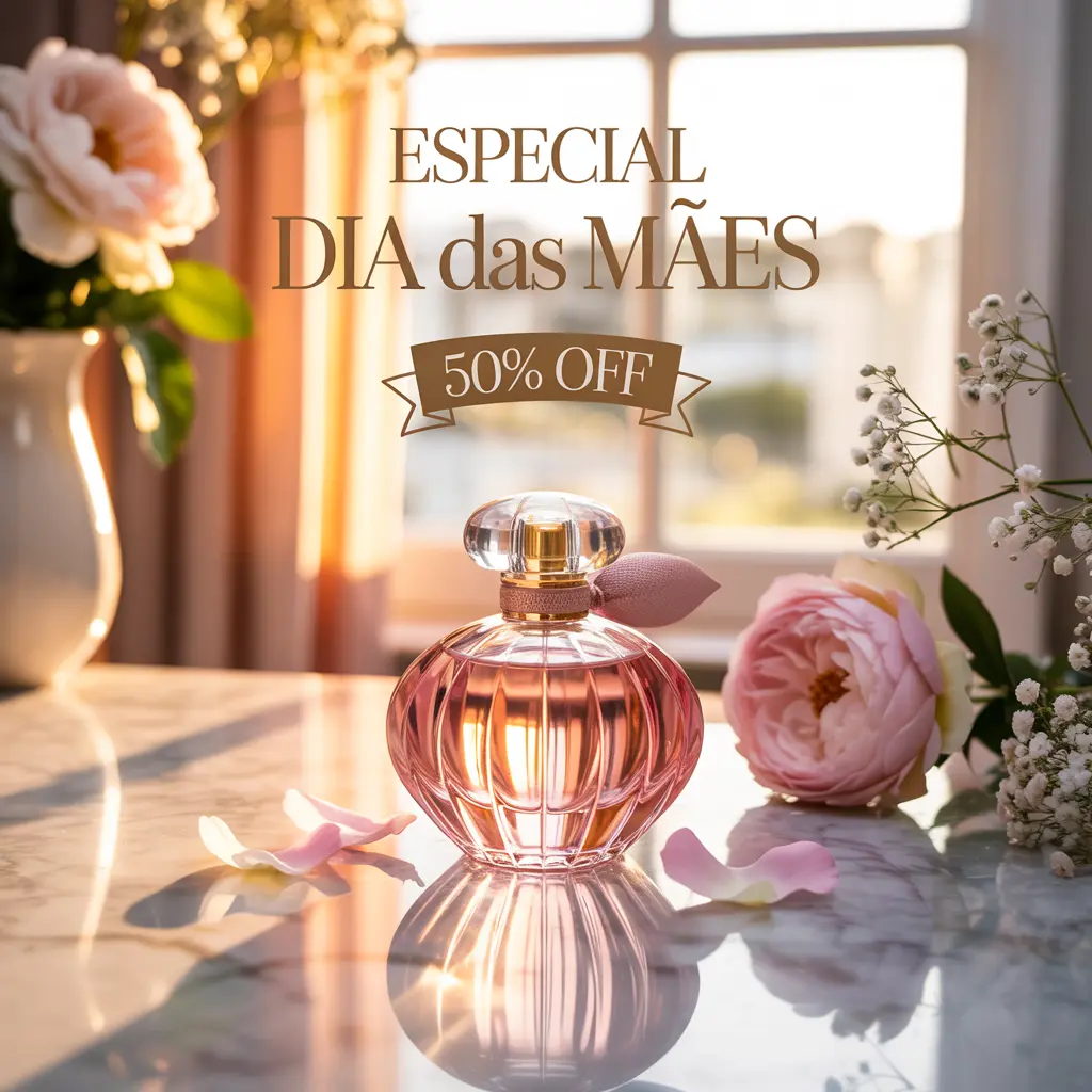 DIA das MÃES perfume bottle Mother's Day promo, original