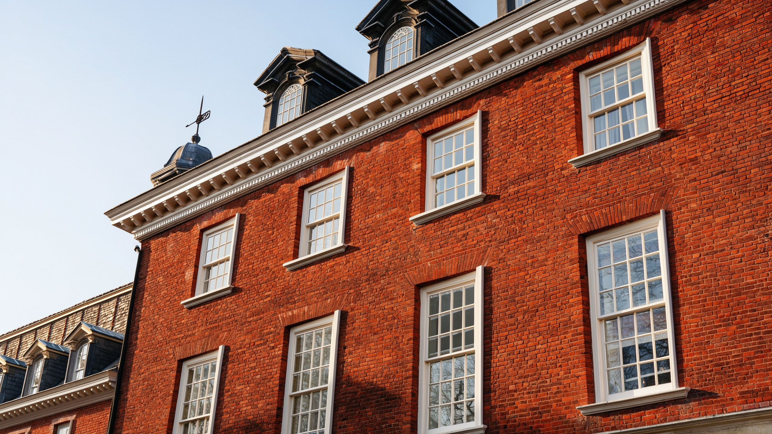 Georgian brick hall