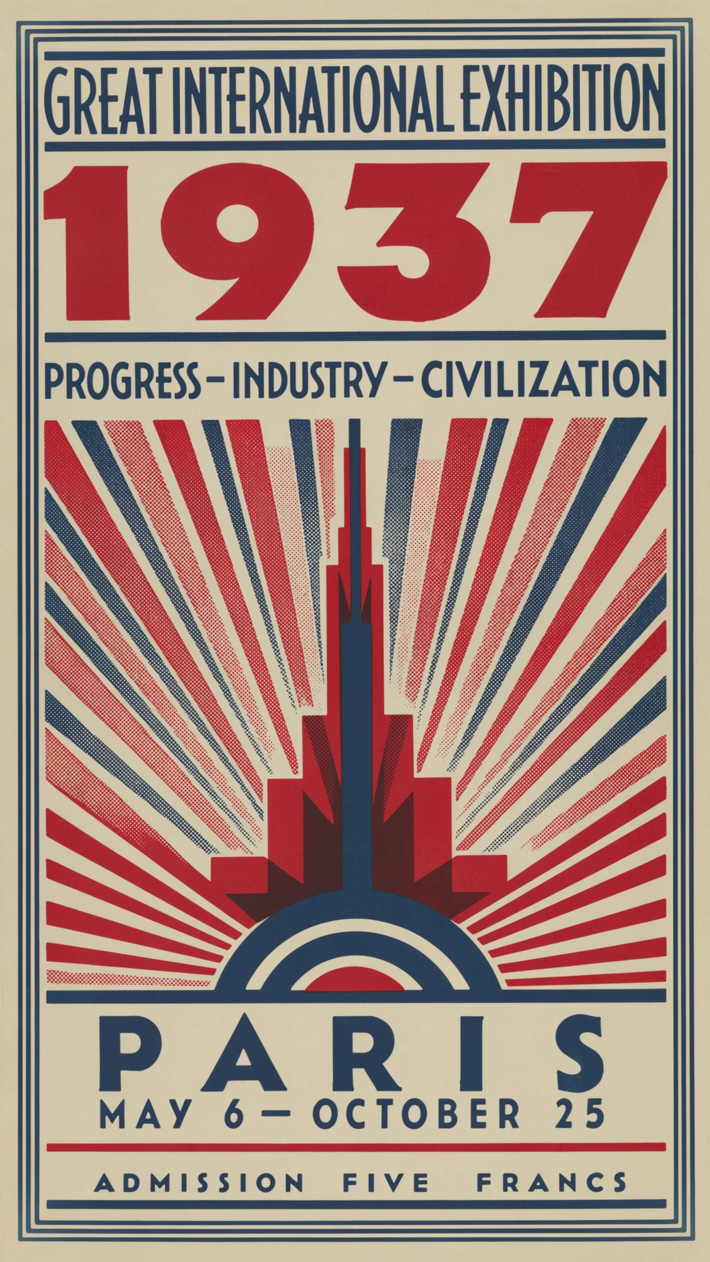 Paris 1937 exhibition poster