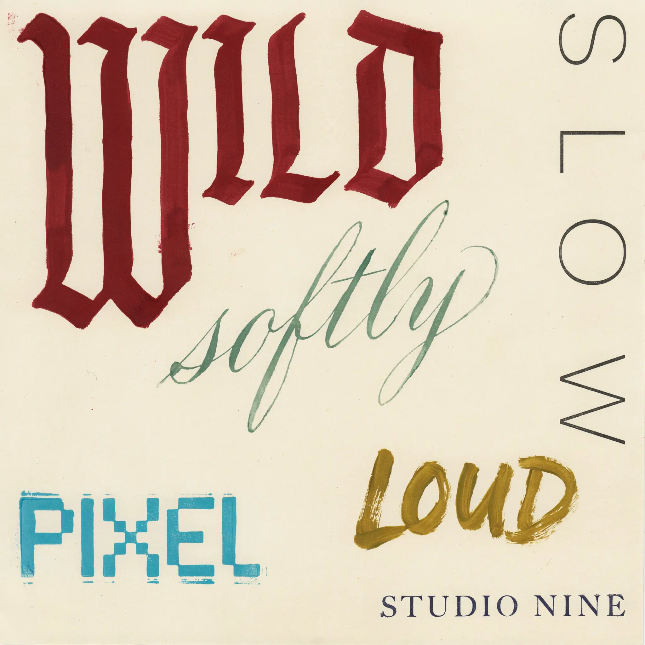 Typographic poster sample.