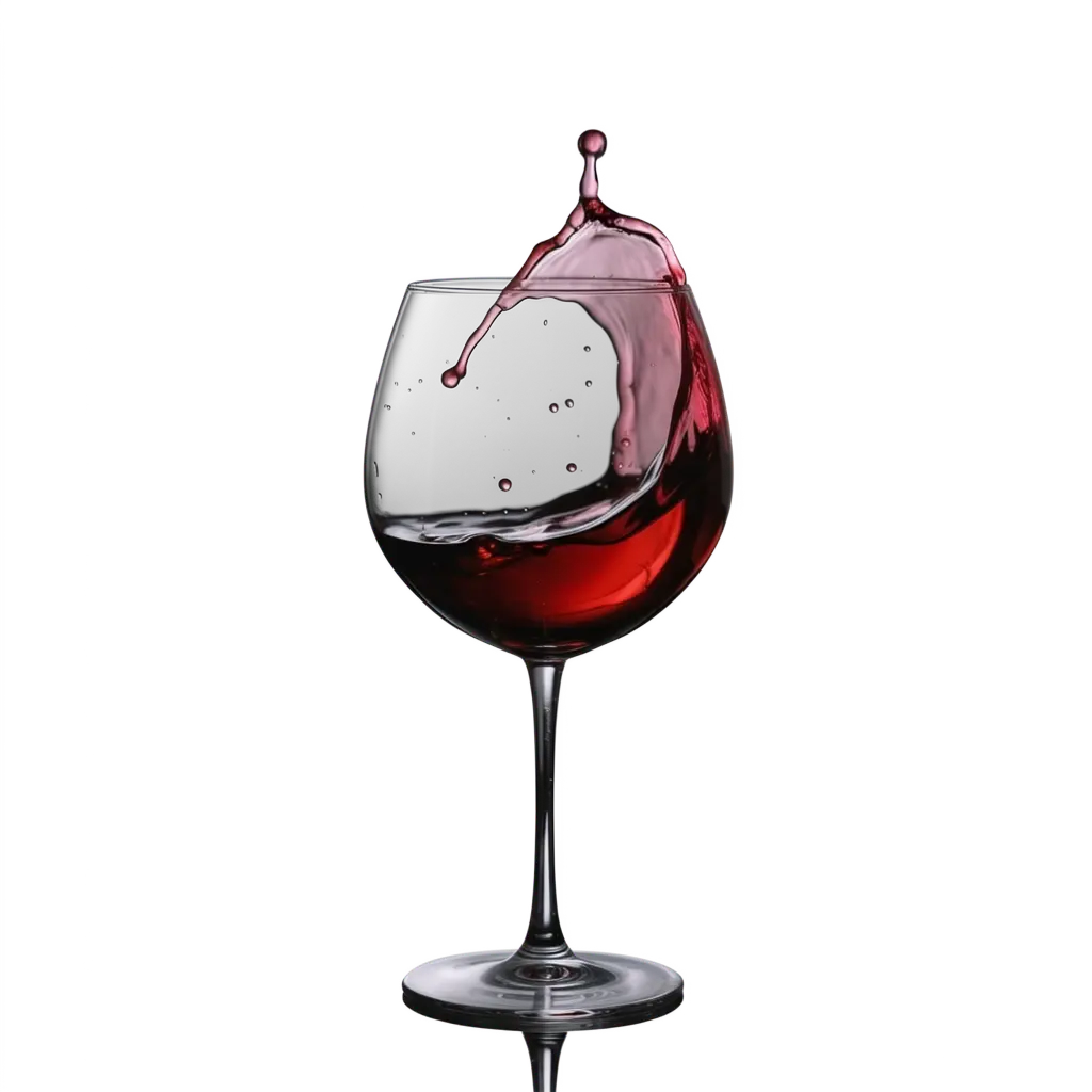 Output: transparent PNG with the wine glass isolated, refraction preserved