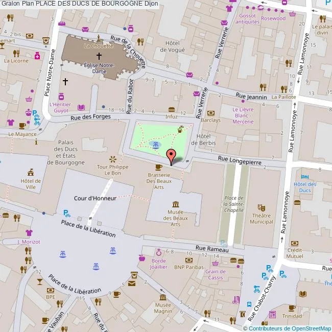 Carte Palais des Ducs Dijon 