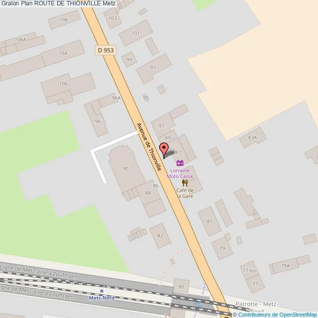 Investir dans le quartier Sablon à Metz  Carte Route de Thionville Metz