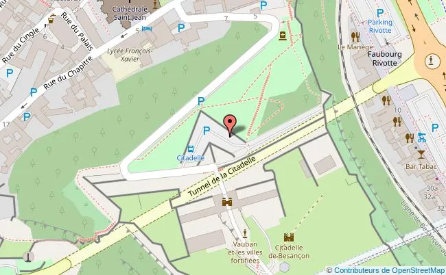 Carte Citadelle Besançon 