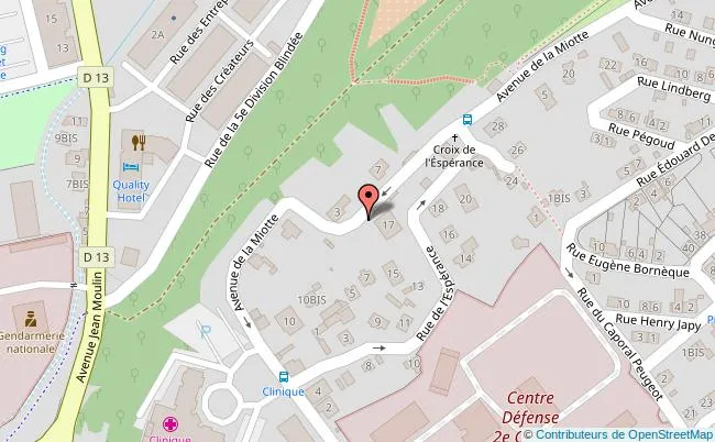 Carte La Miotte Belfort