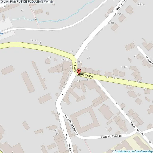 Carte Rampe Saint Nicolas Morlaix