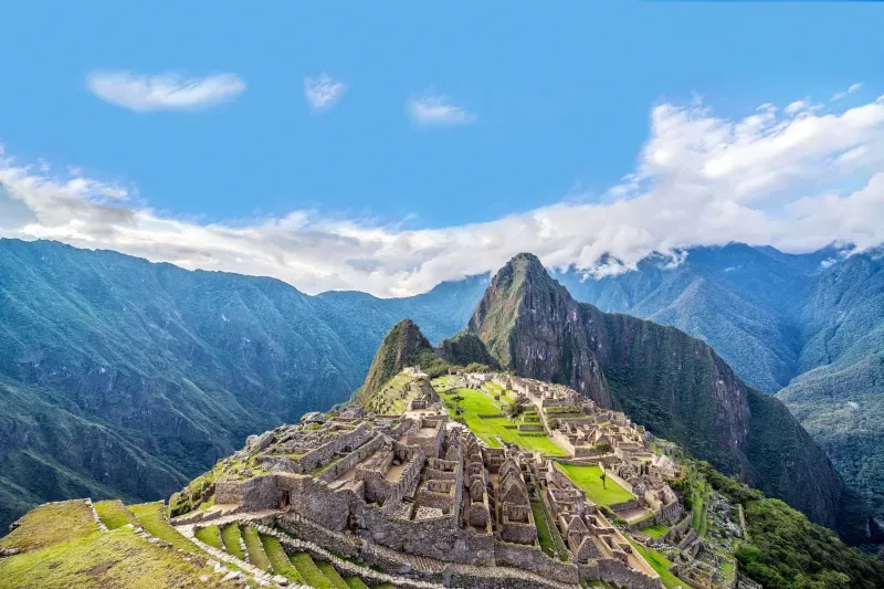 Vue aérienne du Machu Picchu