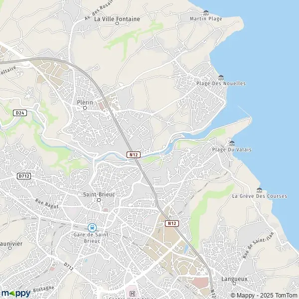 Carte port de Saint Brieuc