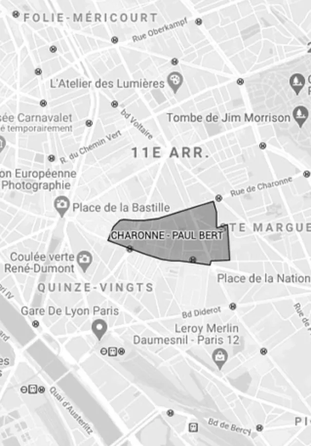 Carte de Charonne