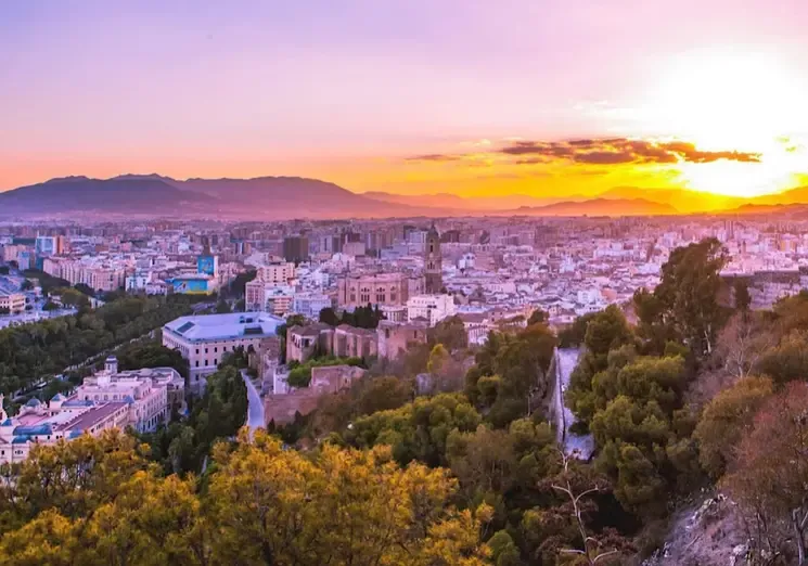 Vue aérienne Malaga