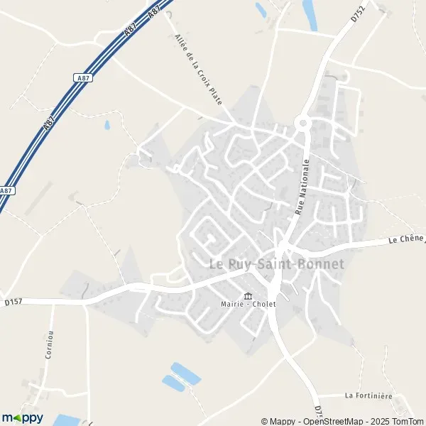 Carte Le Puy Saint Bonnet