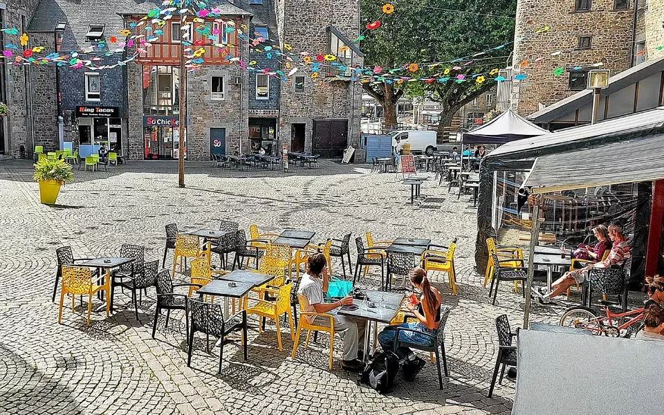 Terrasse centre ville Saint Brieuc