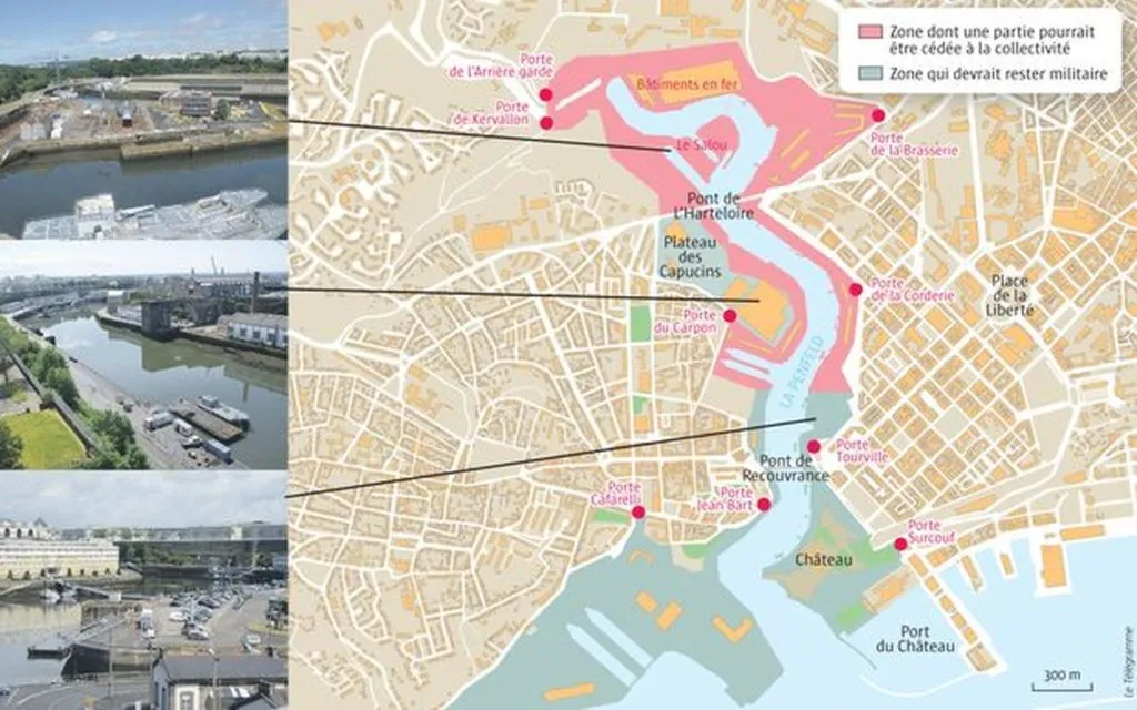 Investir dans le Centre-ville de Brest Carte quartier du Château Brest