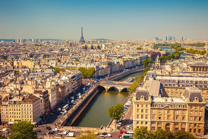 Vue aérienne de Paris