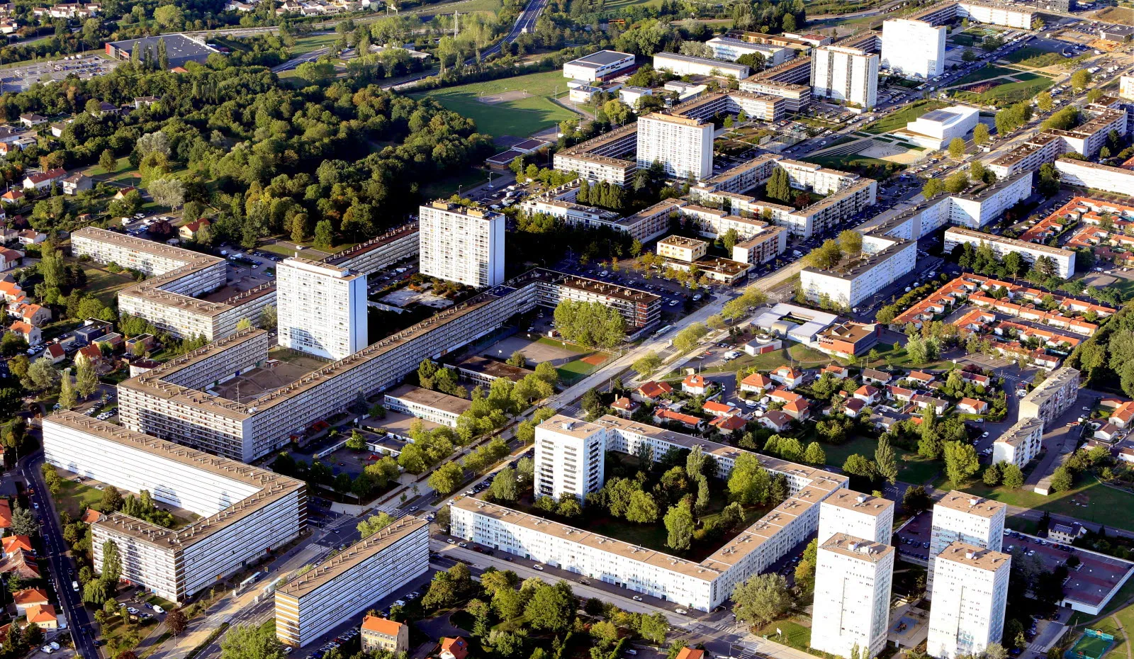Investir dans le quartier Borny de Metz Vue aérienne quartier de Borny Metz