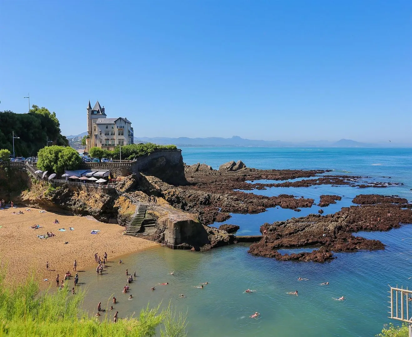 Investir dans le quartier Port Vieux / Miramar à Biarritz Plage du Port Vieux Biarritz