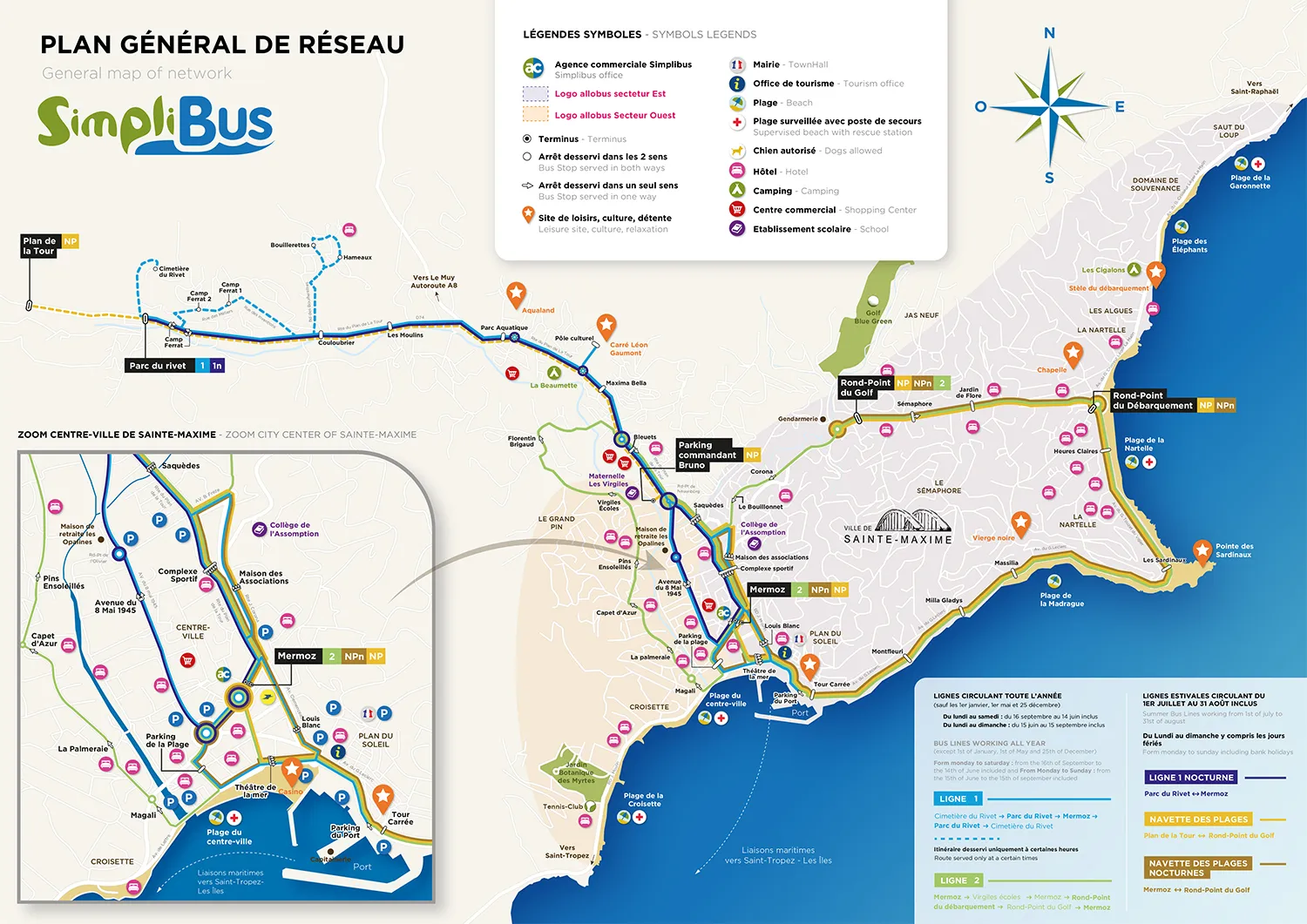 Réseau de transport Saint Tropez 