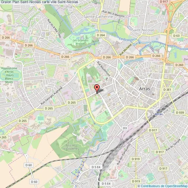 Carte Rue Saint Nicolas Arras 