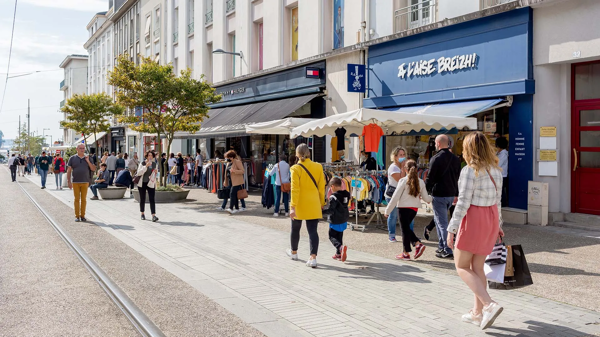 Investir dans le Centre-ville de Brest Rue piétonne du centre ville de Brest