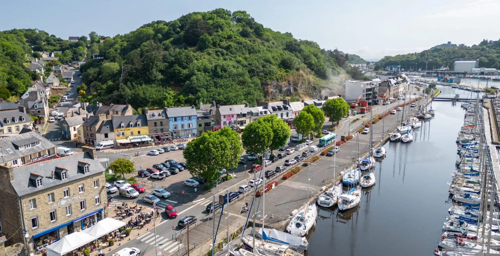 Vue aérienne port Saint Brieuc