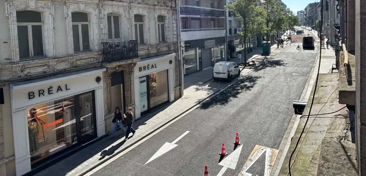 Vue aérienne boulevard Carnot Arras 
