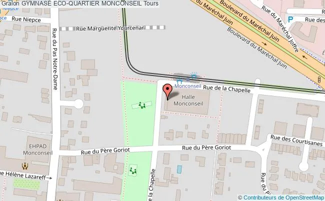 Investir dans le quartier Monconseil à Tours Carte parc Monconseil Tours