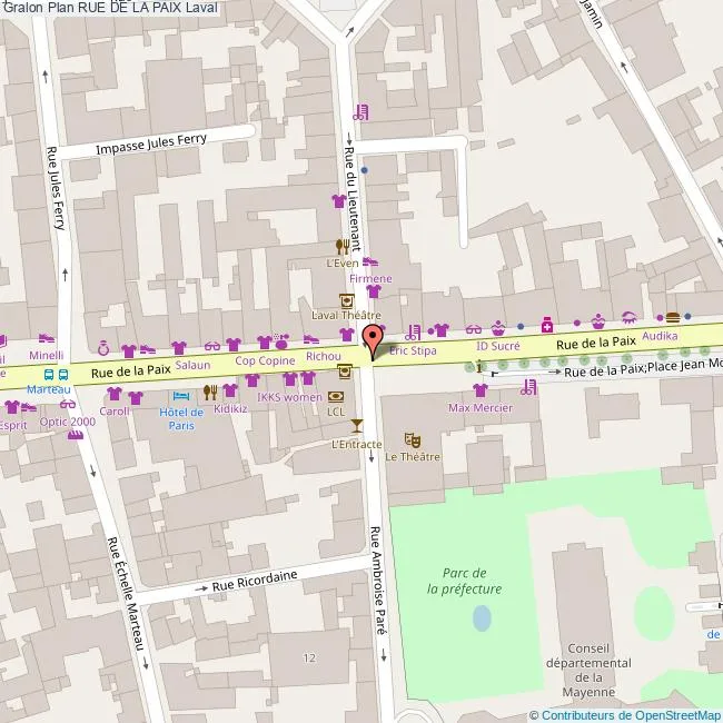 Carte place du 11 novembre Laval 