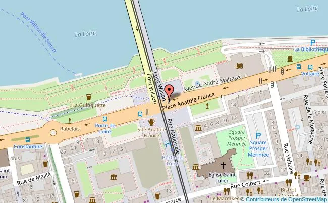 Investir dans le quartier Cathédrale / Gare à Tours Carte gare, Anatole France Tours