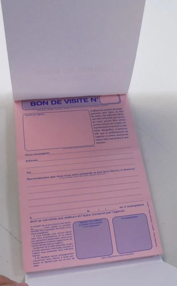 Bon de visite immobilier