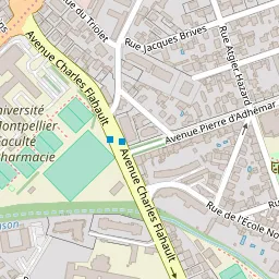 Investir dans le quartier des Beaux-Arts à Montpellier Carte Avenue Charles Flahault Montpellier