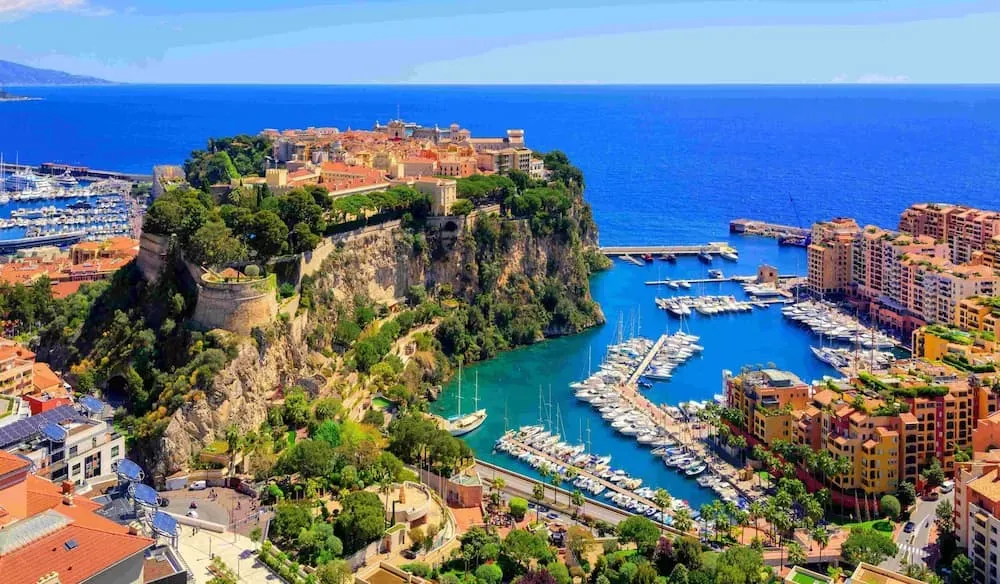 Vue aérienne côte d'azur