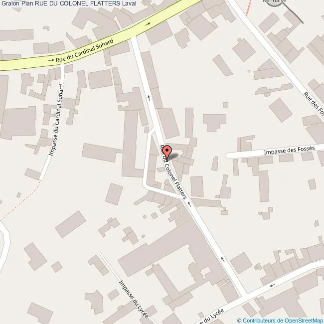 Carte Rue du Colonel Laval