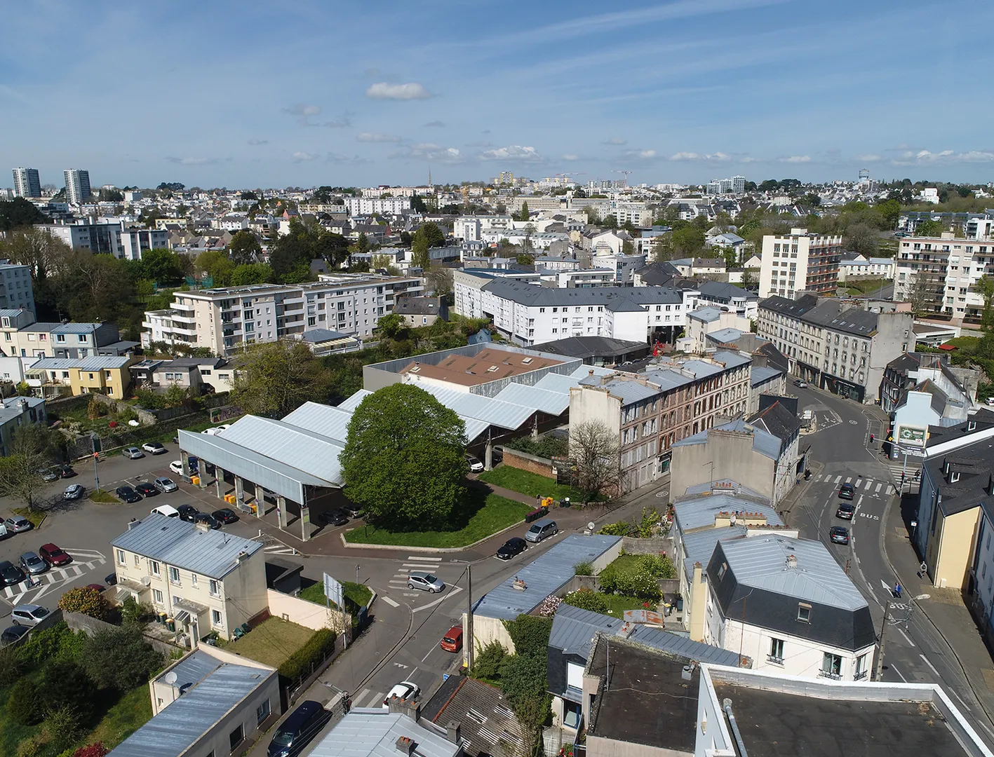 Investir dans le quartier Kérinou à Brest Vue aérienne Kerinou Brest