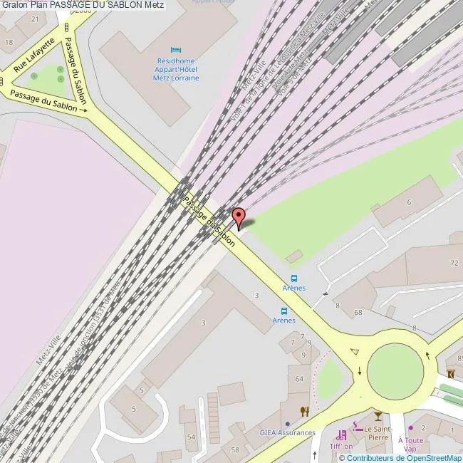 Investir dans le quartier Sablon à Metz Carte Rue du Sablon Metz