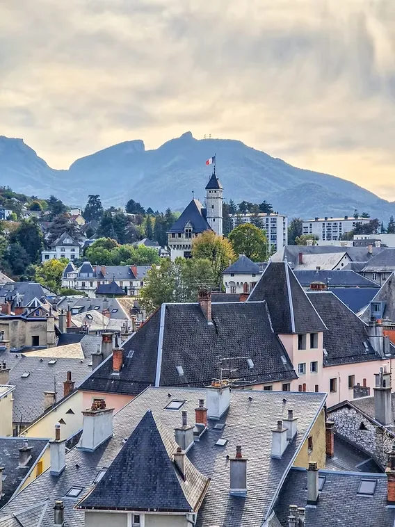 Vue toit de Chambéry 