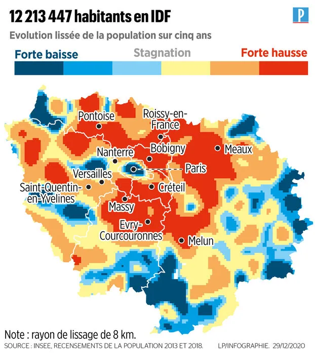 Carte de l'Île de France