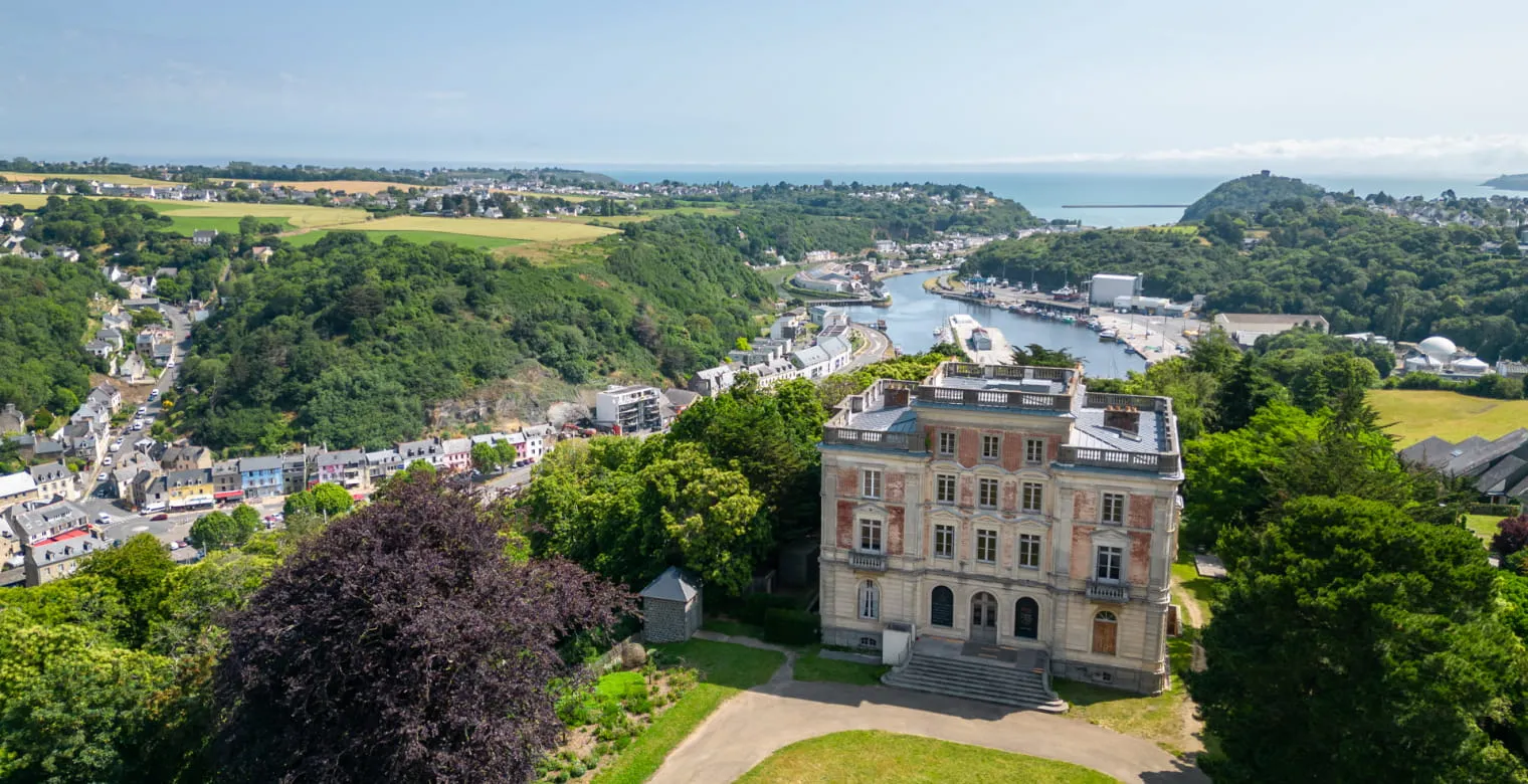 Vue aérienne parc de Robien Saint-Brieuc