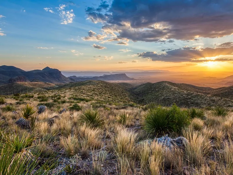 Vue aérienne paysage Texas
