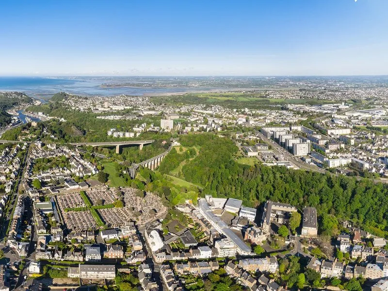 Investir dans le quartier de Cesson à Saint-Brieuc Vue aérienne Cesson Saint Brieuc