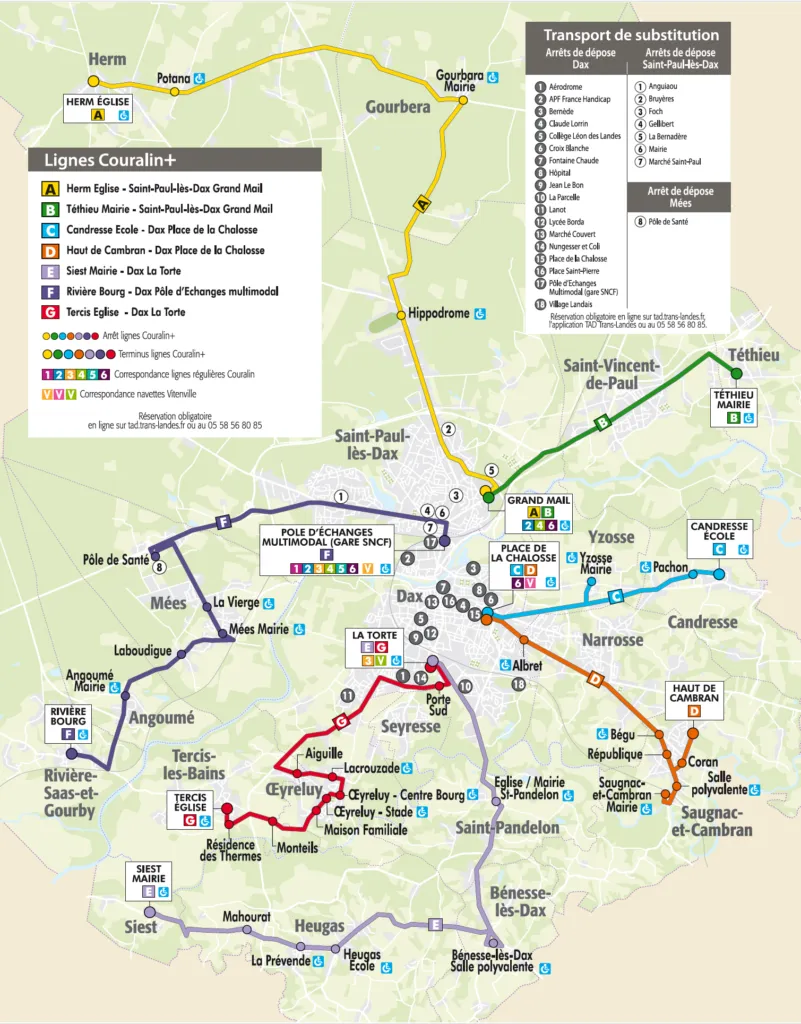 Investir à Dax Réseau de transport Dax