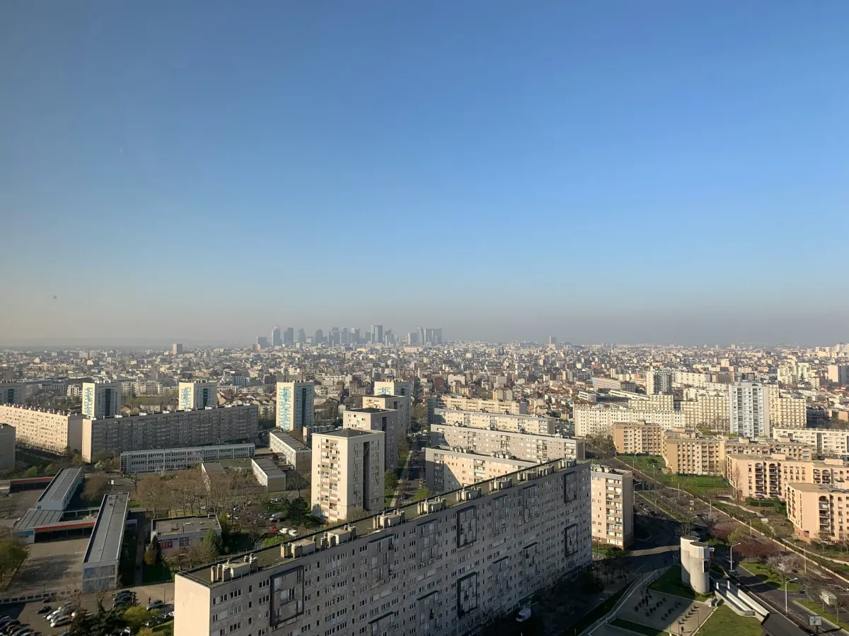 Vue aérienne immeubles
