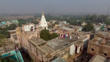 Temple at Javat, Indradyumna Swami Parikrama 2015