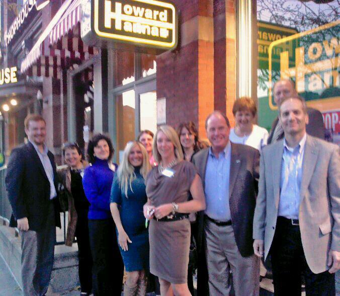 Nick Holt and Hoddy Hanna Outside Downtown Cleveland office