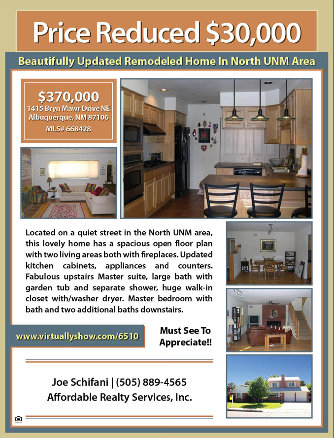 SAMPLE PROPERTY FLYER | Flat Fee MLS Listing Albuquerque ...