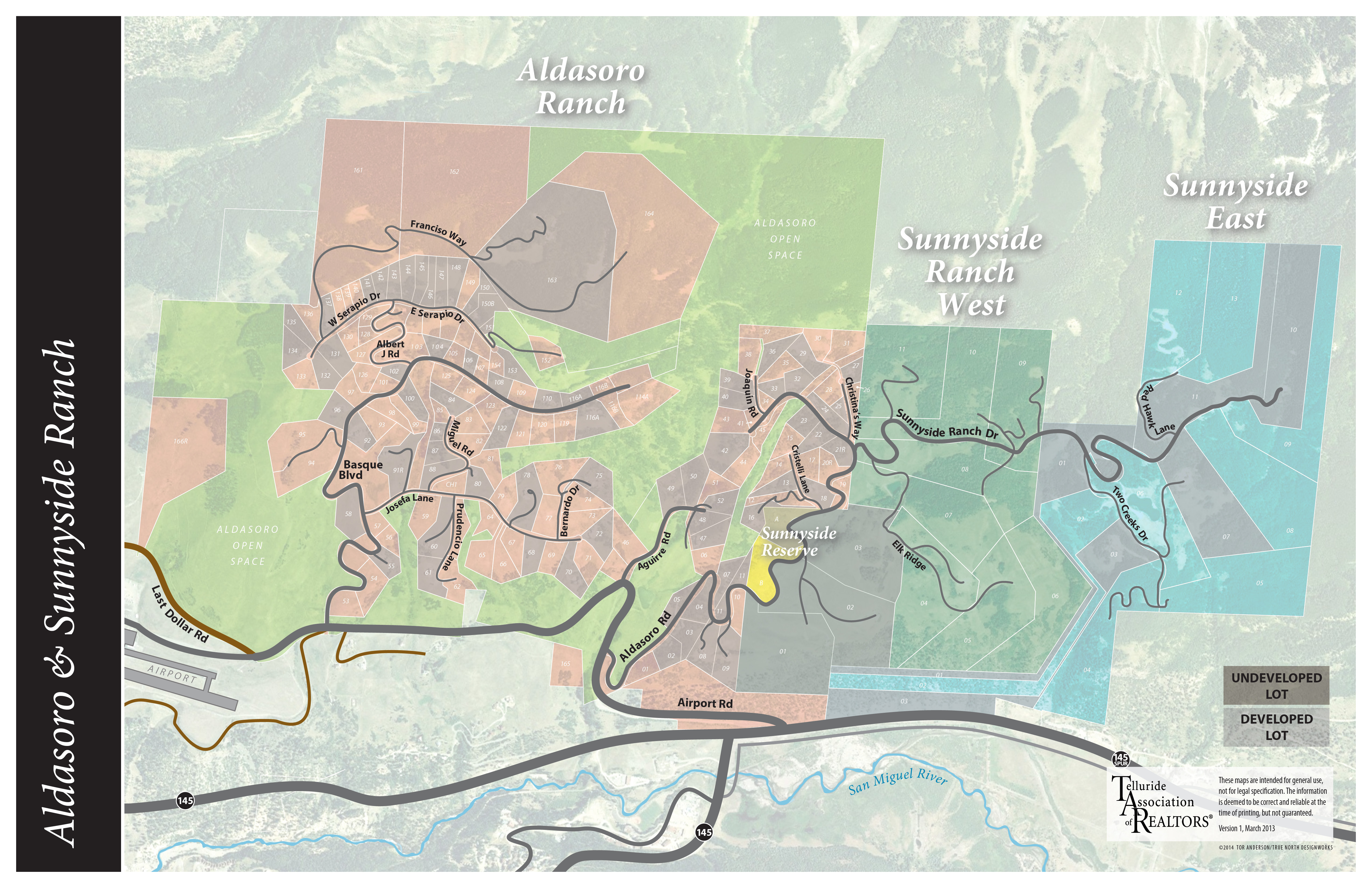 Maps Telluride Colorado Area Homes, condos and vacant land for Sale