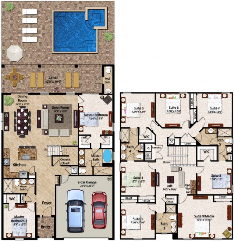 Encore Club at Reunion Lancaster Floor Plan New