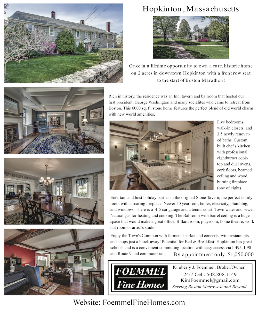 5 East Main Street In Hopkinton Was Featured In Antique Homes Magazine Kim Foemmel 508 808 1149 Hopkinton Ma Homes For Sale
